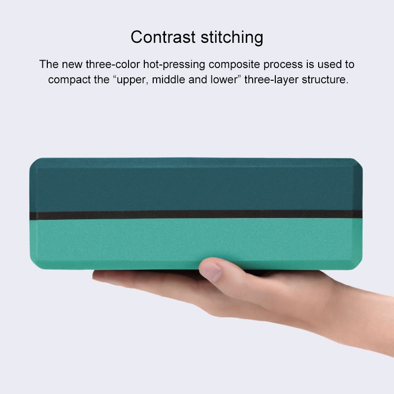Yunmai Yoga Brick Set of 2 Foam Block High Density Odorless White Grey infographic 1 of 3