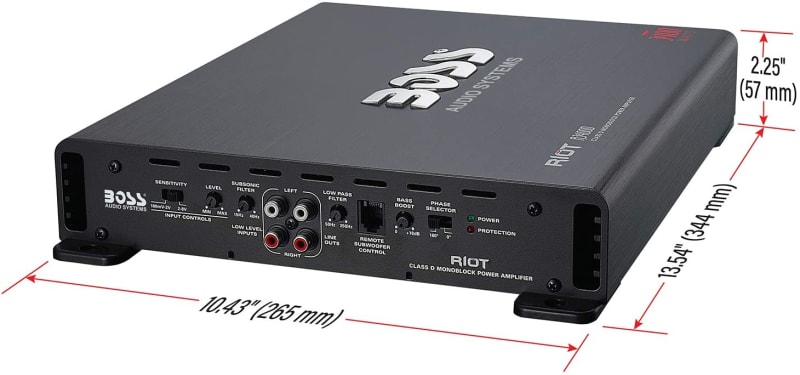 Boss Audio R3400D 3400W Class-D Monoblock Amplifier infographic 3 of 5