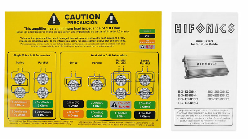 Hifonics BG-3300.1D 3300W Mono Brutus Gamma Amplifier Monoblock infographic 3 of 3