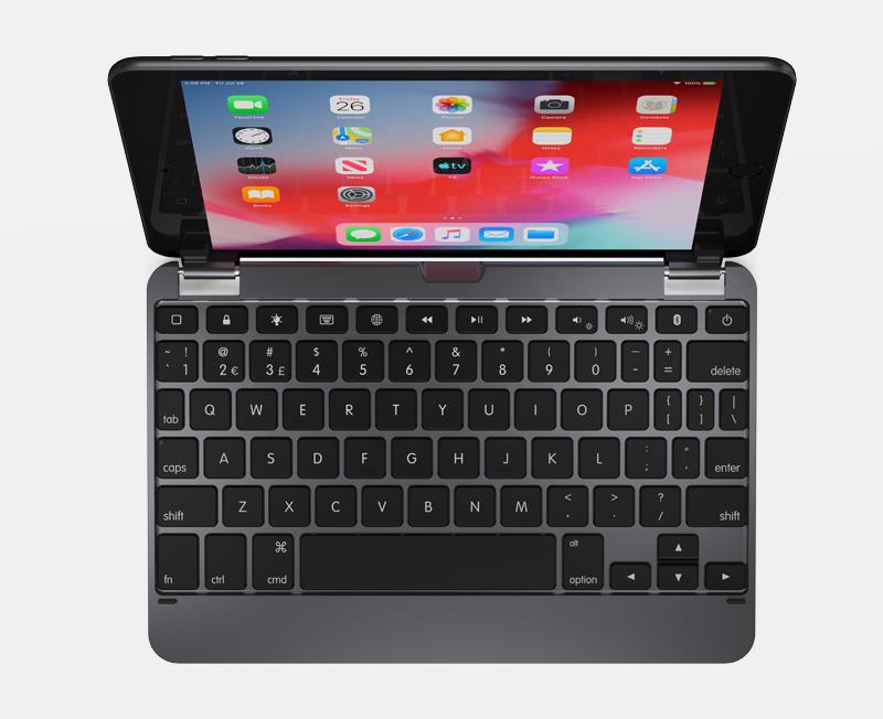 Brydge Wireless Bluetooth Keyboard for iPad 7.9 Mini 4th 5th Gen Grey