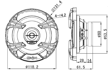 Clarion SE1025R features