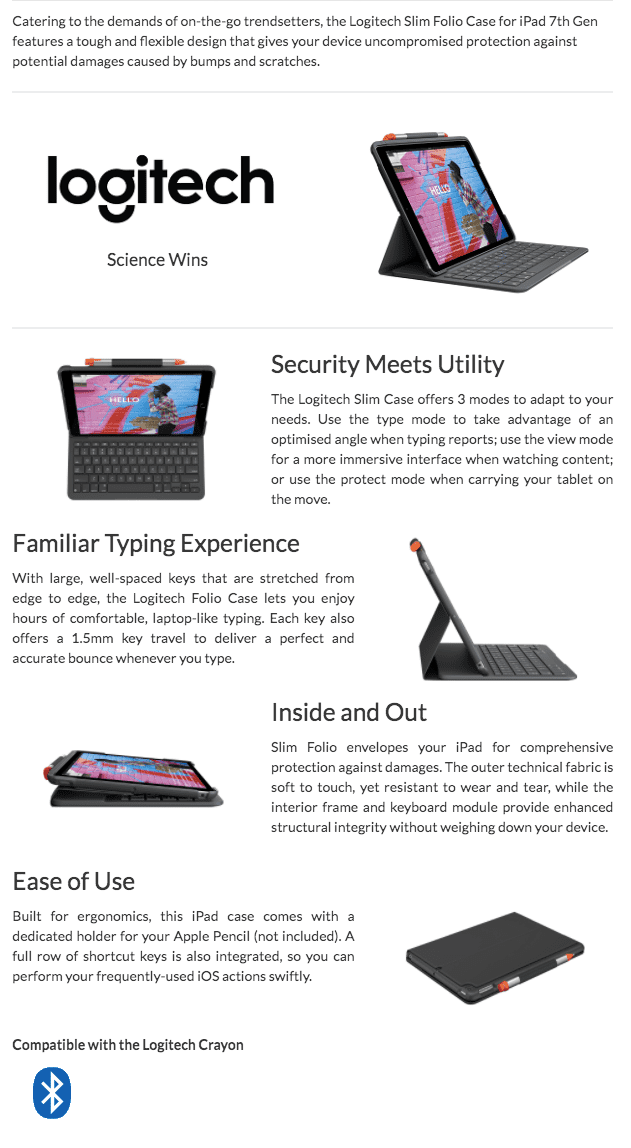 product info