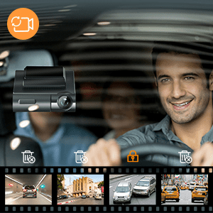 Apeman loop dash camera recording