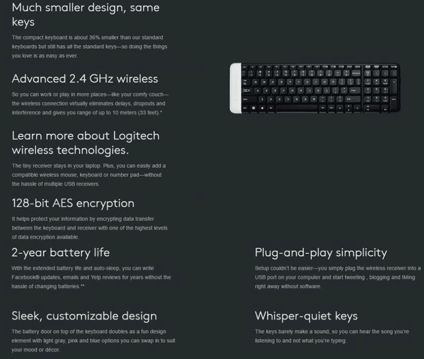 product info
