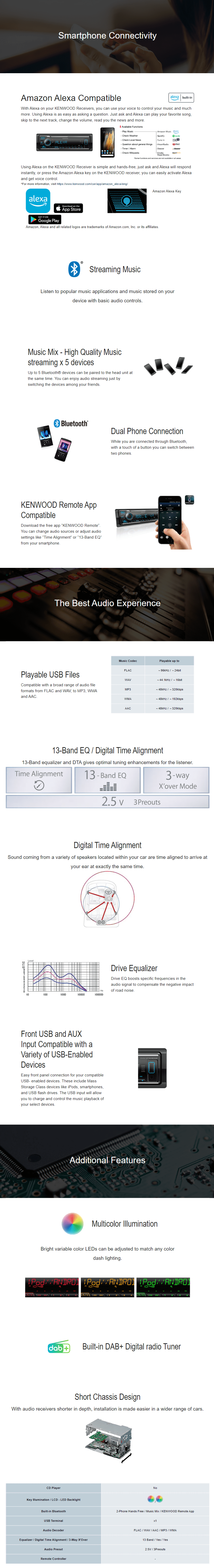 KMM-BT508DAB features