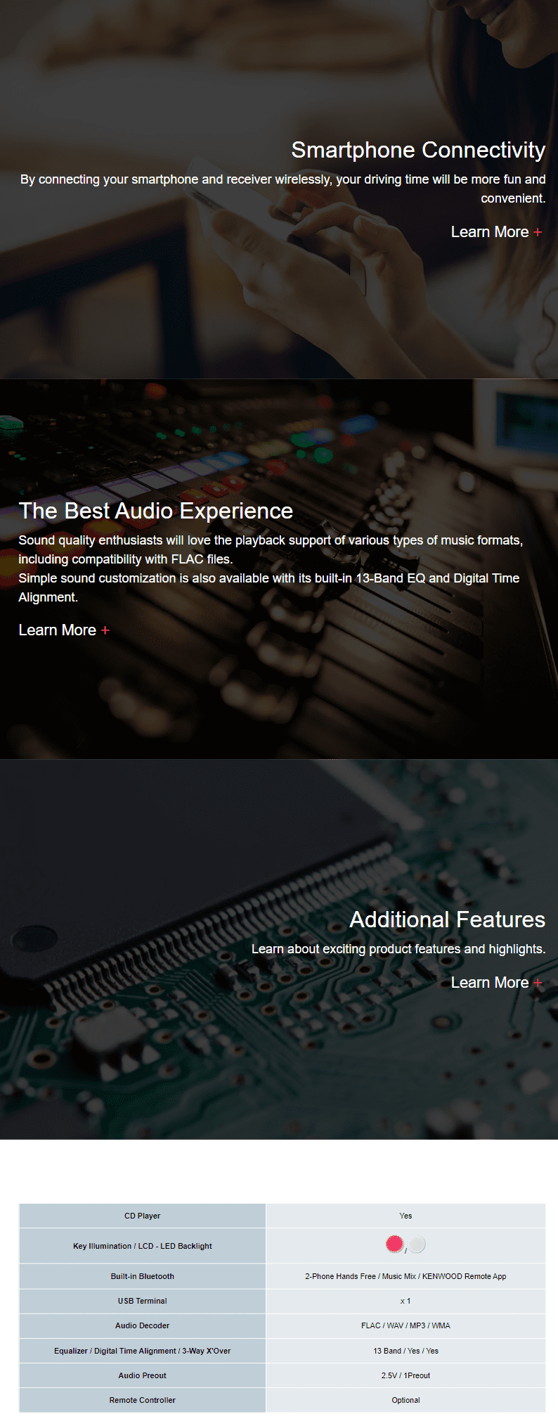 KDC-BT560U features