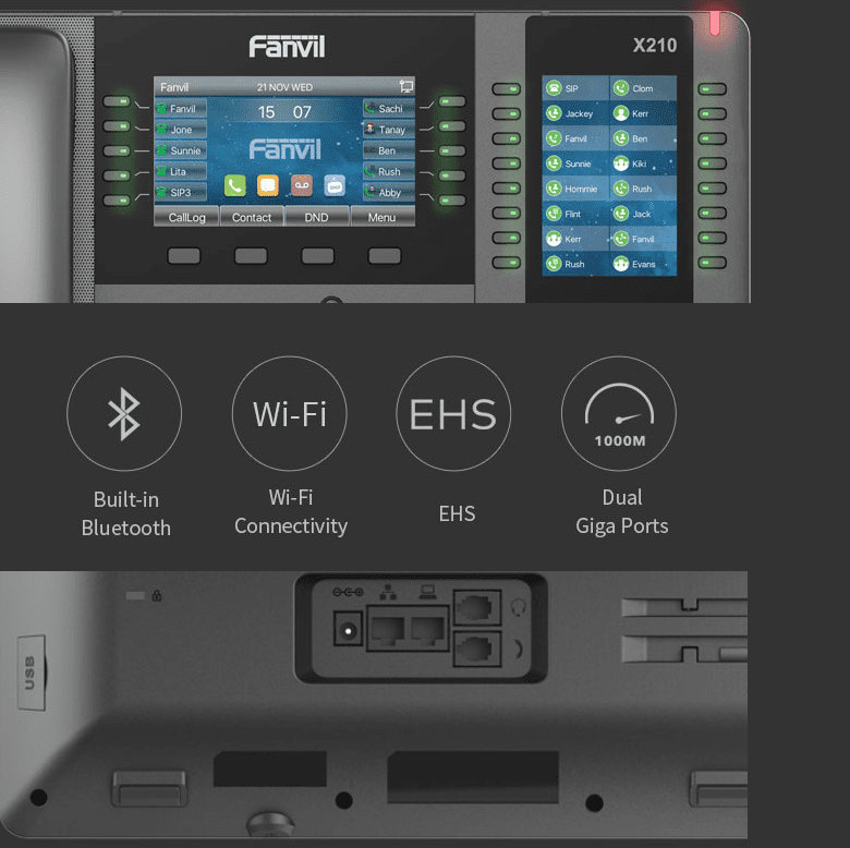 Fanvil X210 Adjustable Features