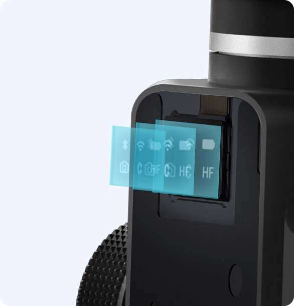 Oled display on gimbal