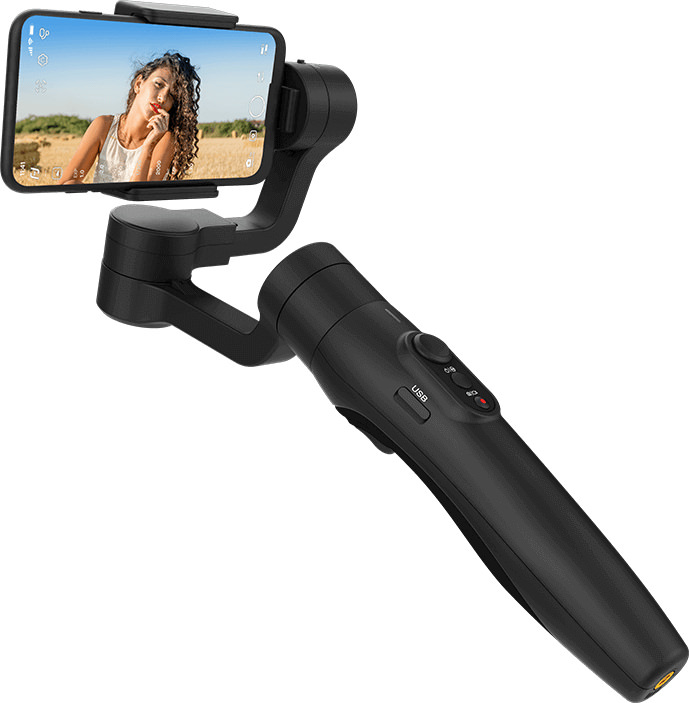 Gimbal selfie stick with iphone