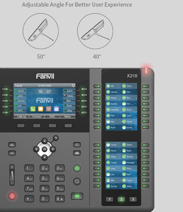 Fanvil X210 Adjustable Features