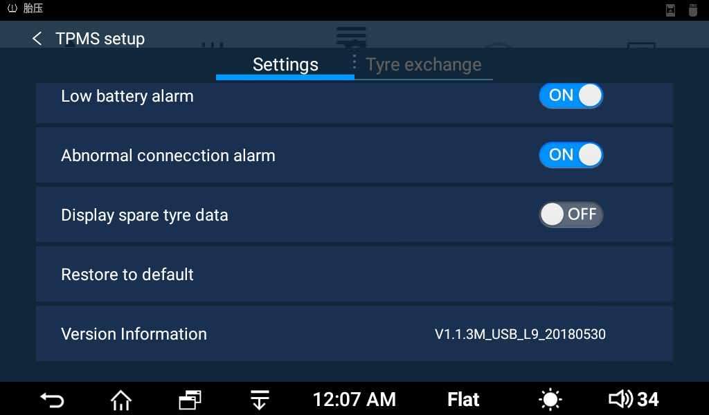 ATOTO TPMS Wireless Tyre Pressure Monitoring System For A6
