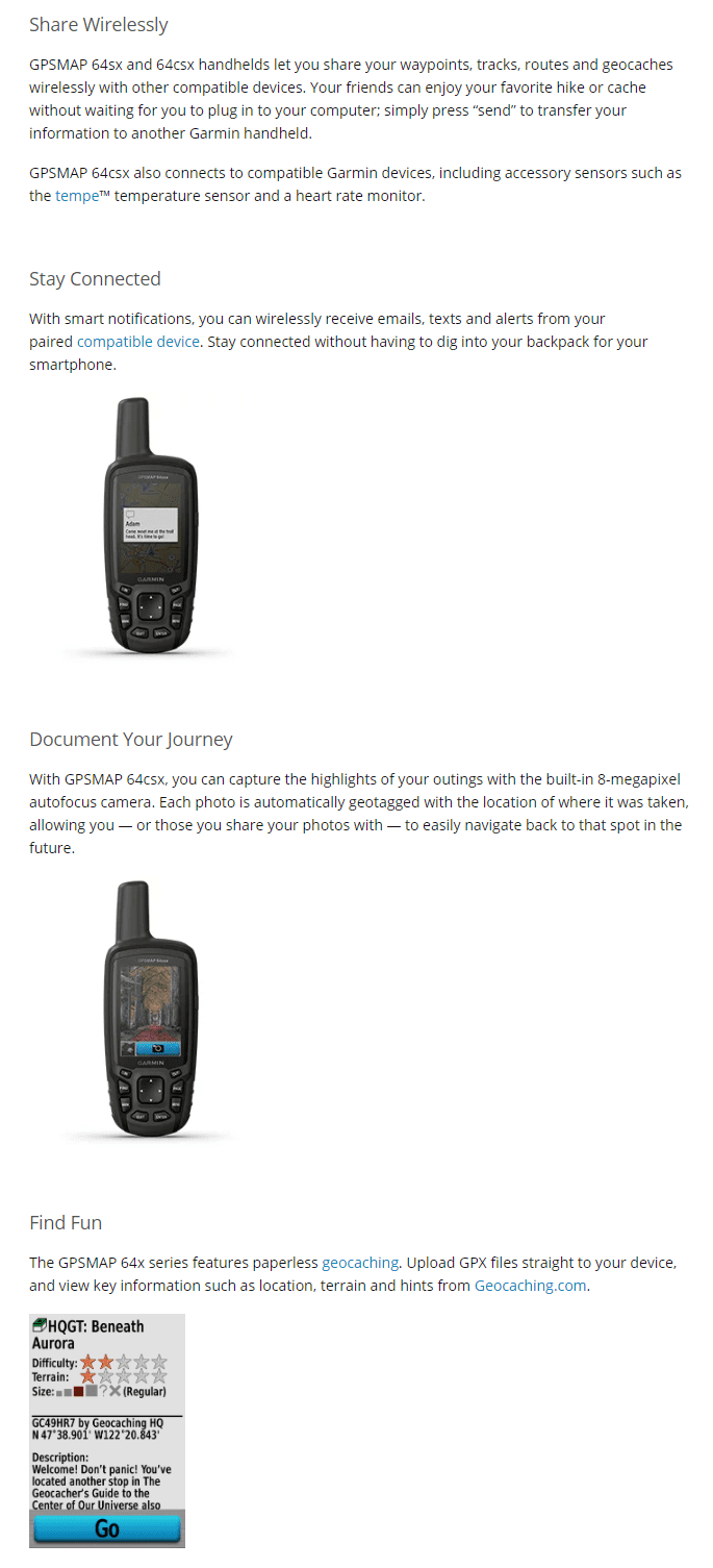product info