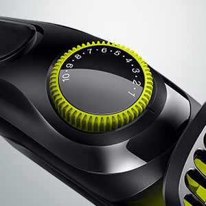 Beard trimmer with adjustable dial