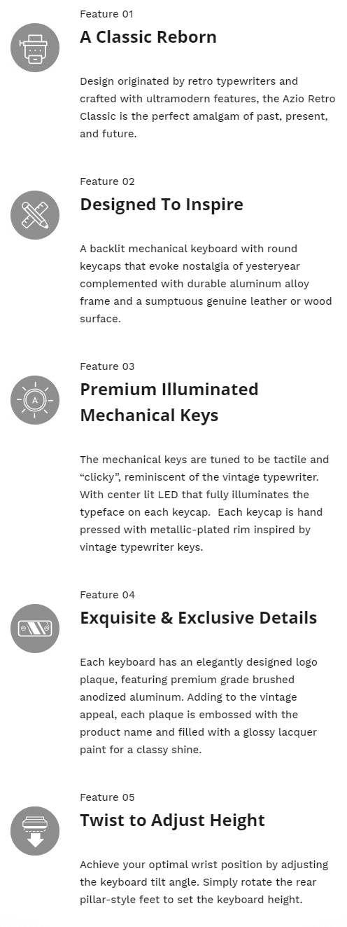 product info