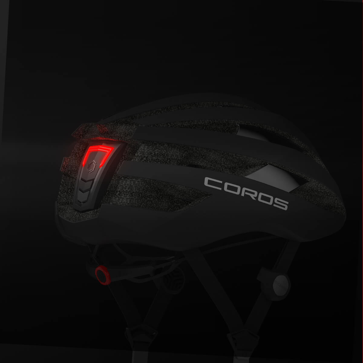 Coros SafeSound Road Smart Cycling Bluetooth Helmet Tail Light Black