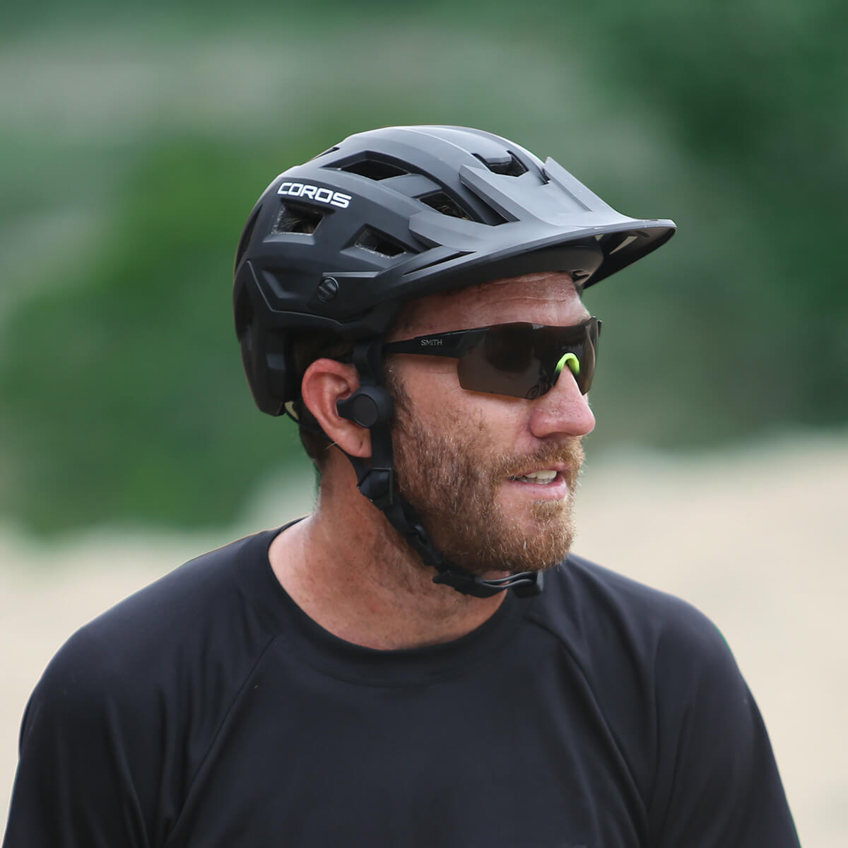 Coros SafeSound Mountain Smart Cycling Bluetooth Helmet Black