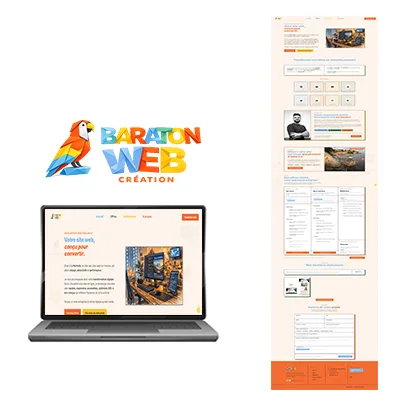 Création d'un site vitrine de Baraton Web Creation