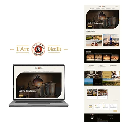 Création d'un site e-commerce de l'Art Distillé