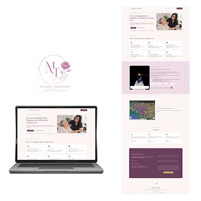 Création du site vitrine de Melizza Torrejano, Auxiliaire de vie