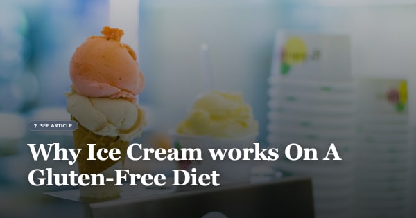 is ice cream gluten free