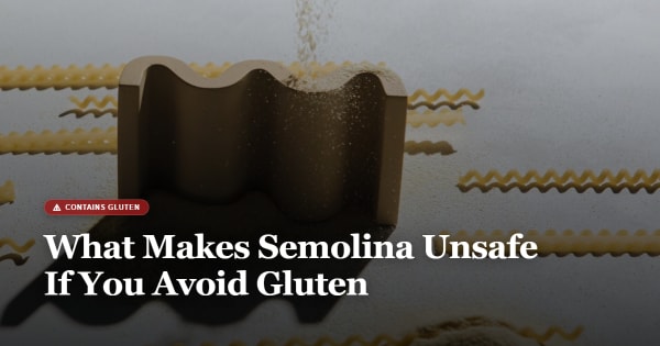 is semolina gluten free