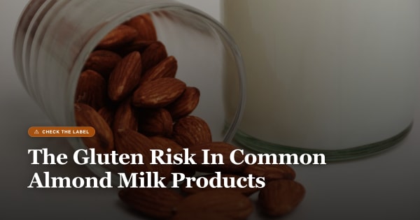 is almond milk gluten free