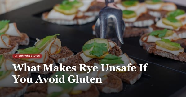 is rye gluten free
