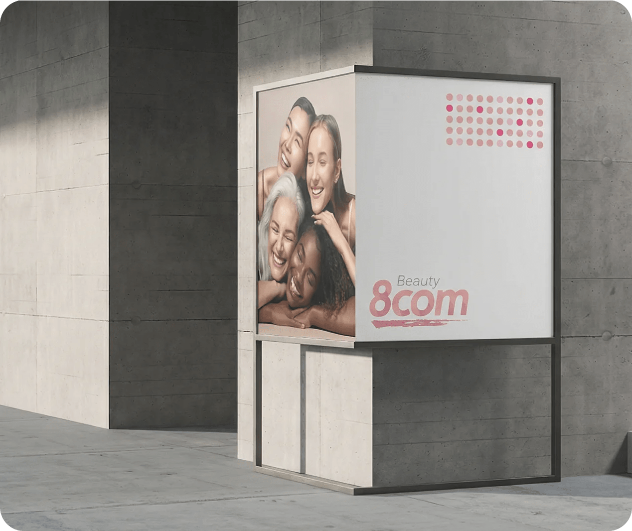 8COM Beauty advertising showcase