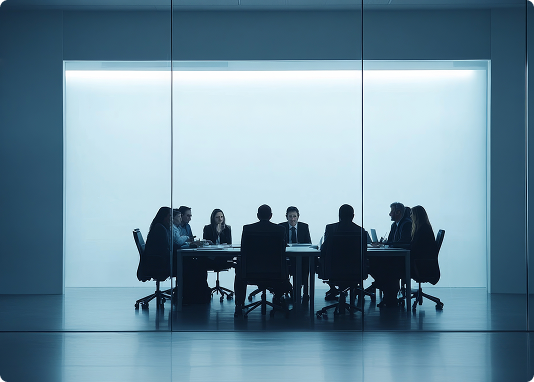 Executive team in meeting