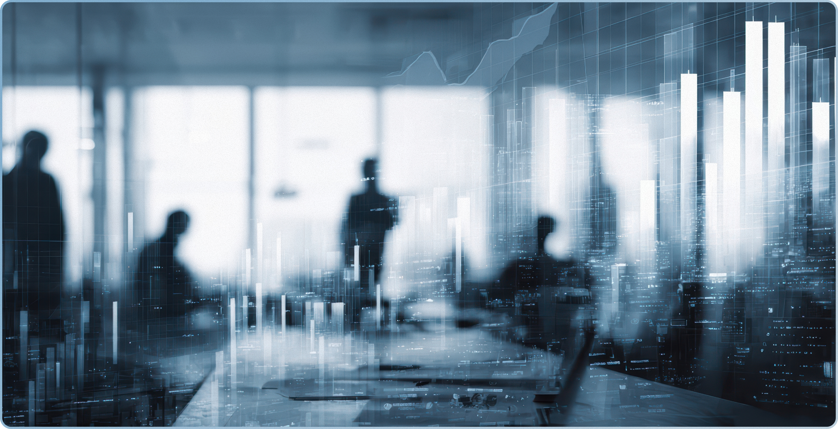 Business leadership analytics visual