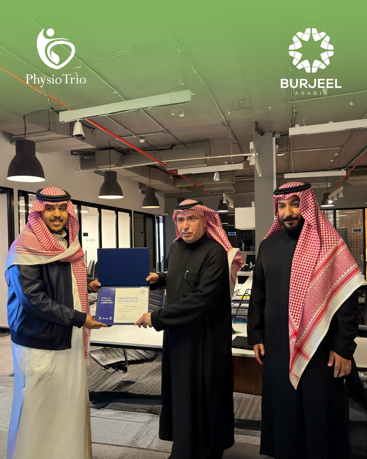 Burjeel Arabia Honors Outstanding Physiotherapy Specialists at PhysioTrio for 2025