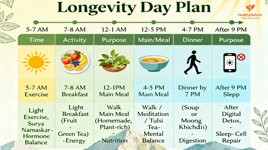 Longevity day plan