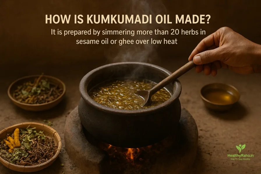 कुमकुमादी तेल कैसे बनता है