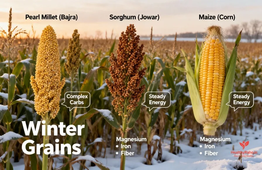 बाजरा, ज्वार, मक्का