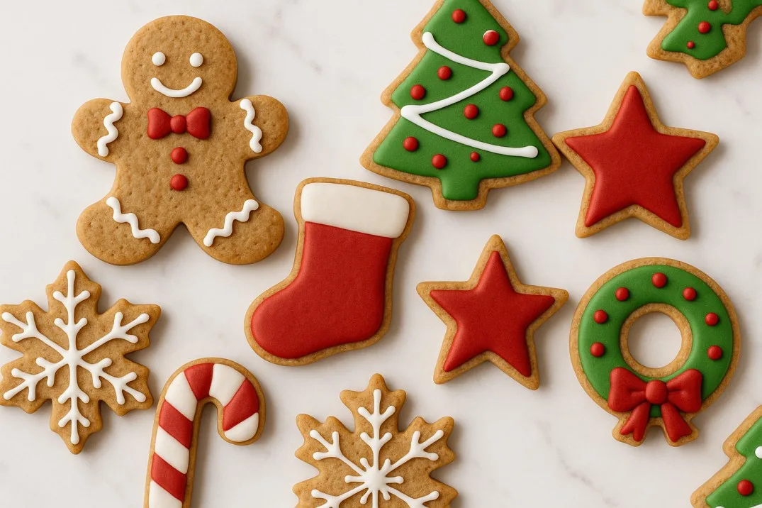 पूरी गेहूँ की शुगर कुकीज़ (Whole Wheat Sugar Cookies for Christmas)