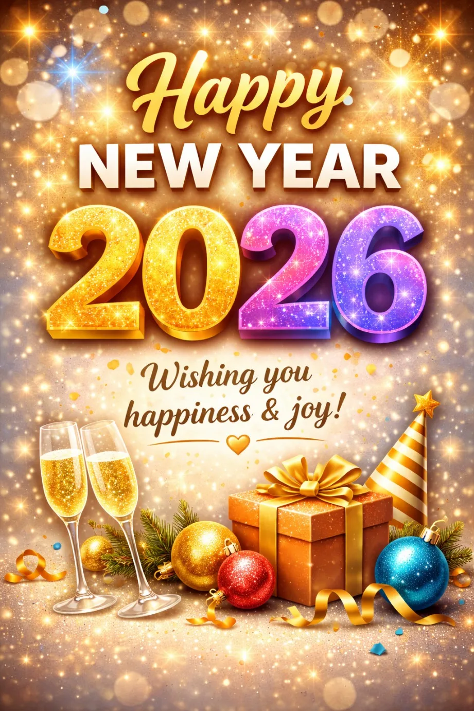 Happy New Year 2026 greeting