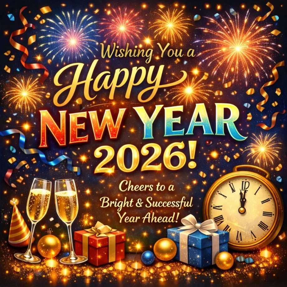 Happy New Year 2026 whatsapp wishes image