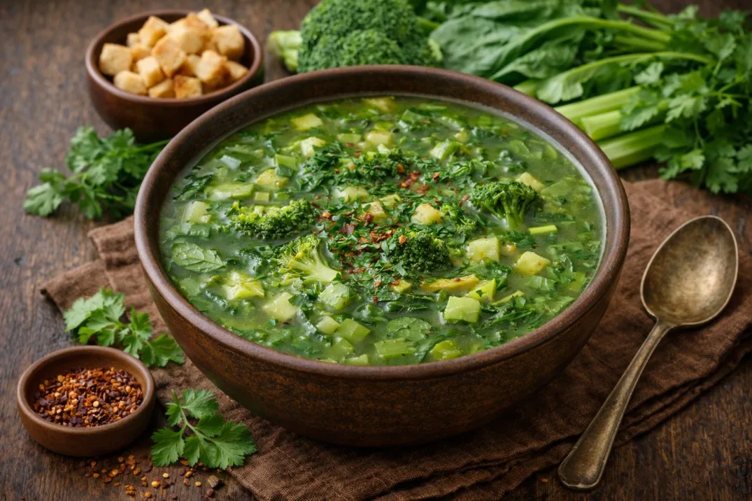 हरी सब्जियों का सूप | Green vegetable soup | Healthyraho.in