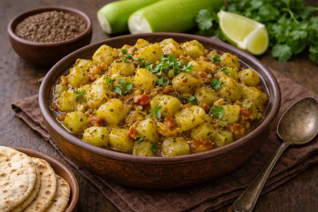 Lauki curry with roti and spices | लौकी-जीरा सब्ज़ी | Healthyraho.in