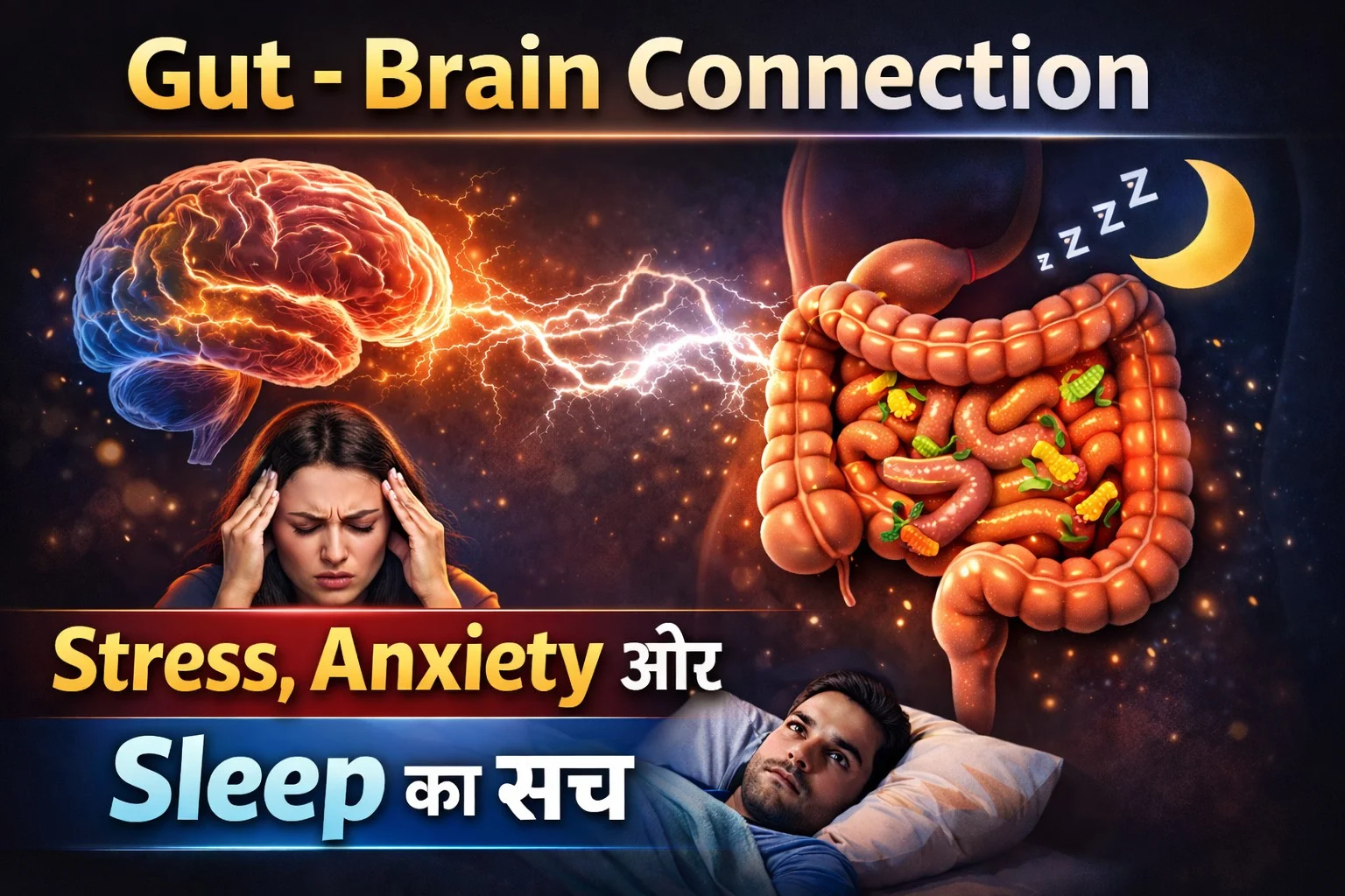 Gut - Brain Connection: Stress, Anxiety और Sleep का सच