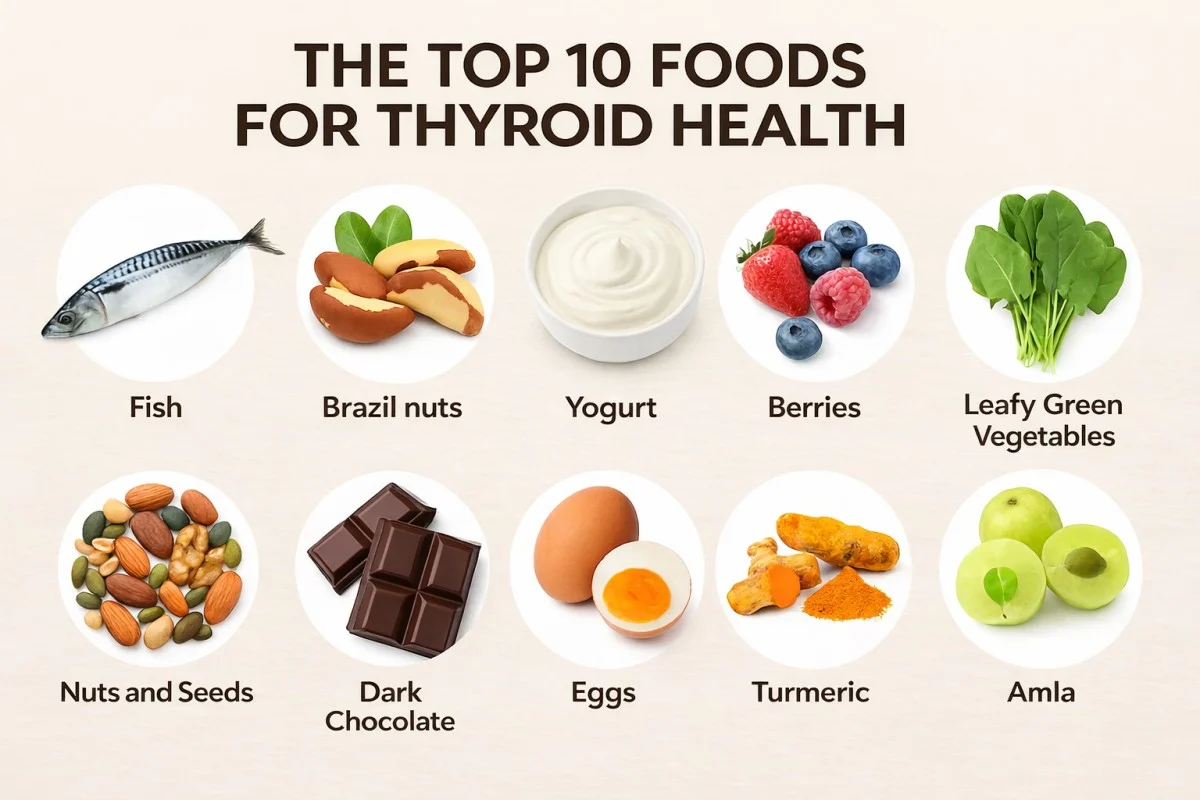 थायराइड के लिए सर्वोत्तम खाद्य पदार्थ - Top 10 foods for thyroid