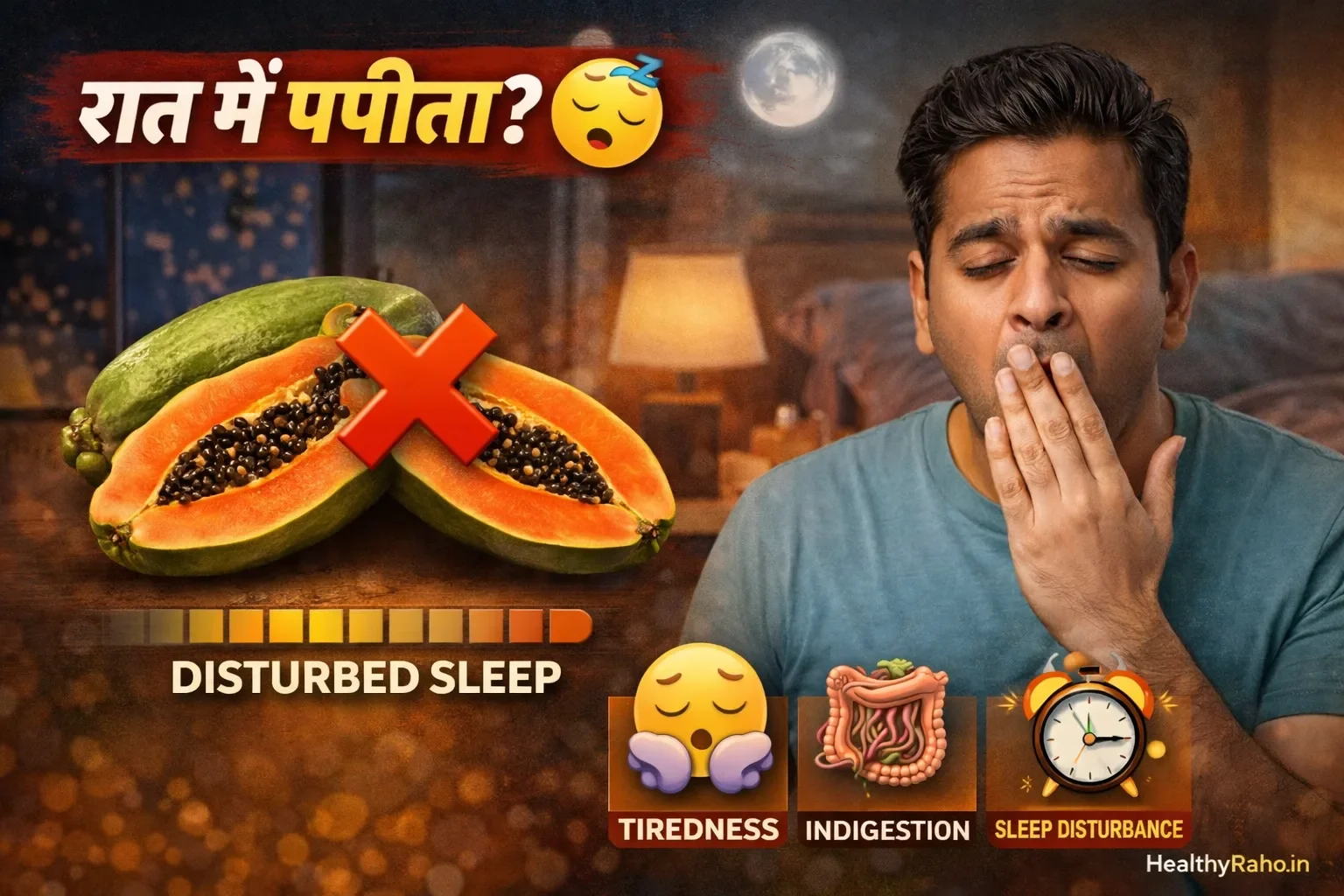 papaya at night side effects sleep disturbance digestion problem