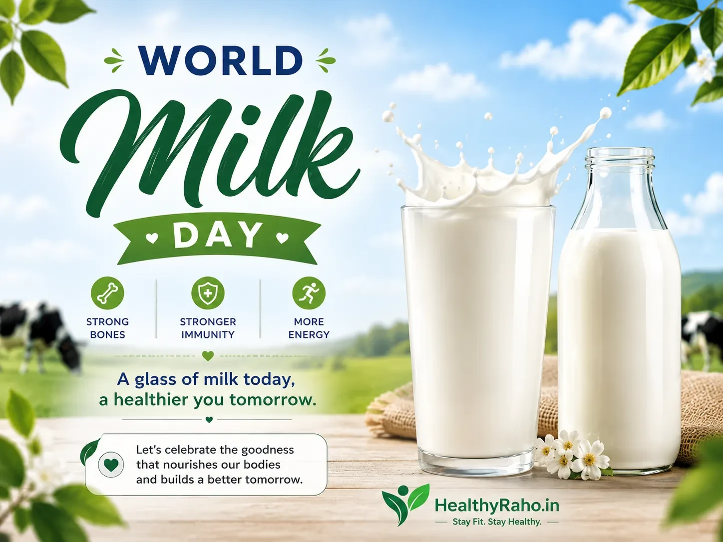 World Milk Day 2026 - HealthyRaho.in