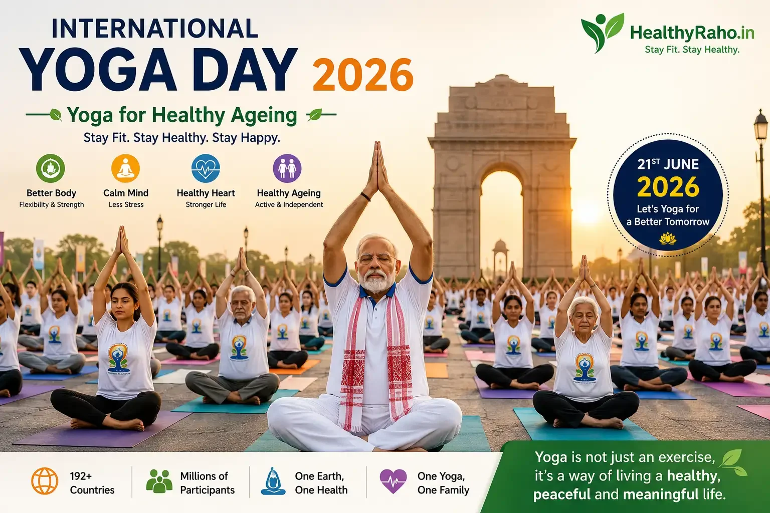 International yoga day 2026(Yoga for Healthy Ageing)
