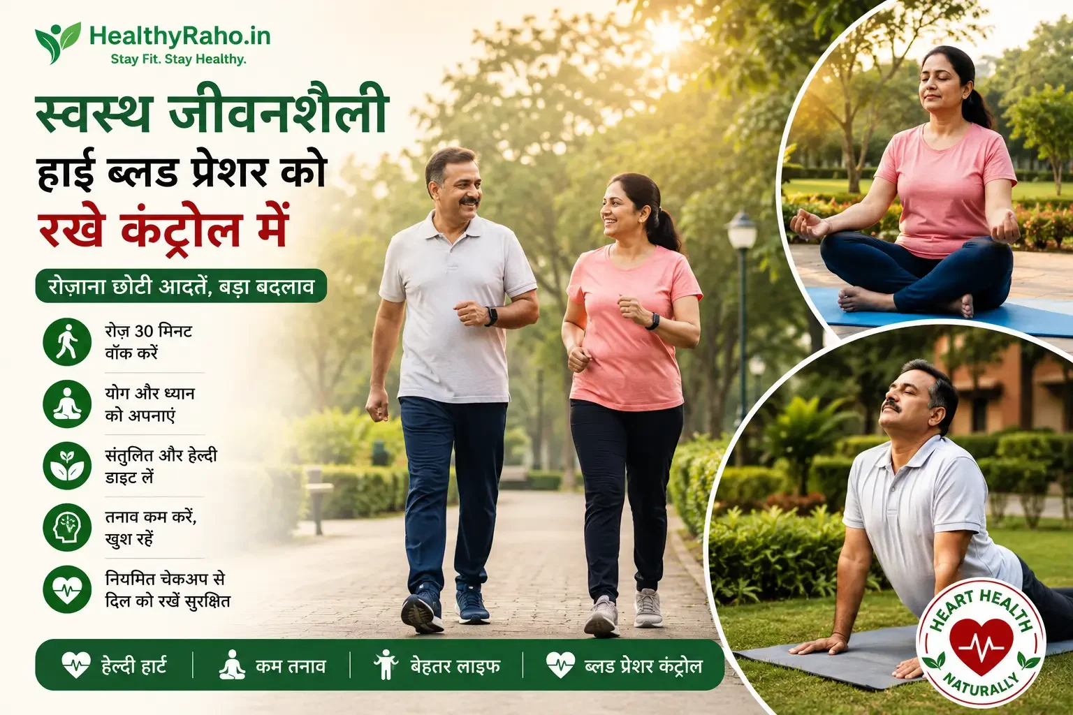 व्यायाम और योग से ब्लड प्रेशर नियंत्रण