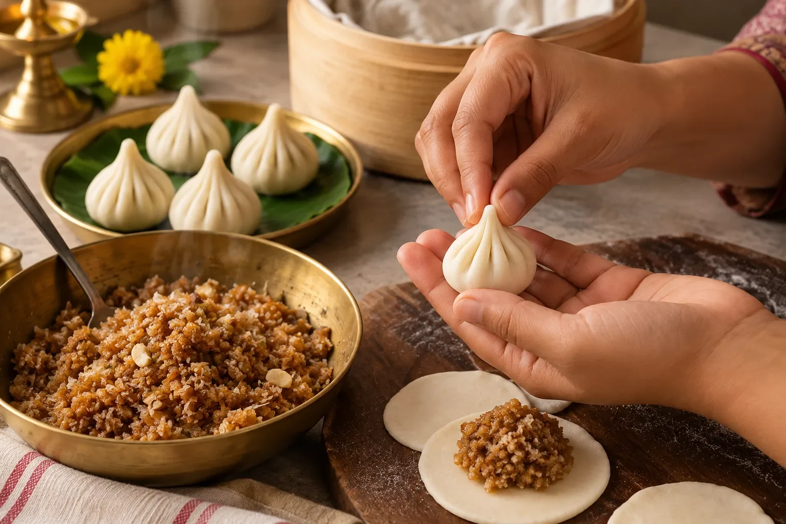 घर का मोदक - homemade modak