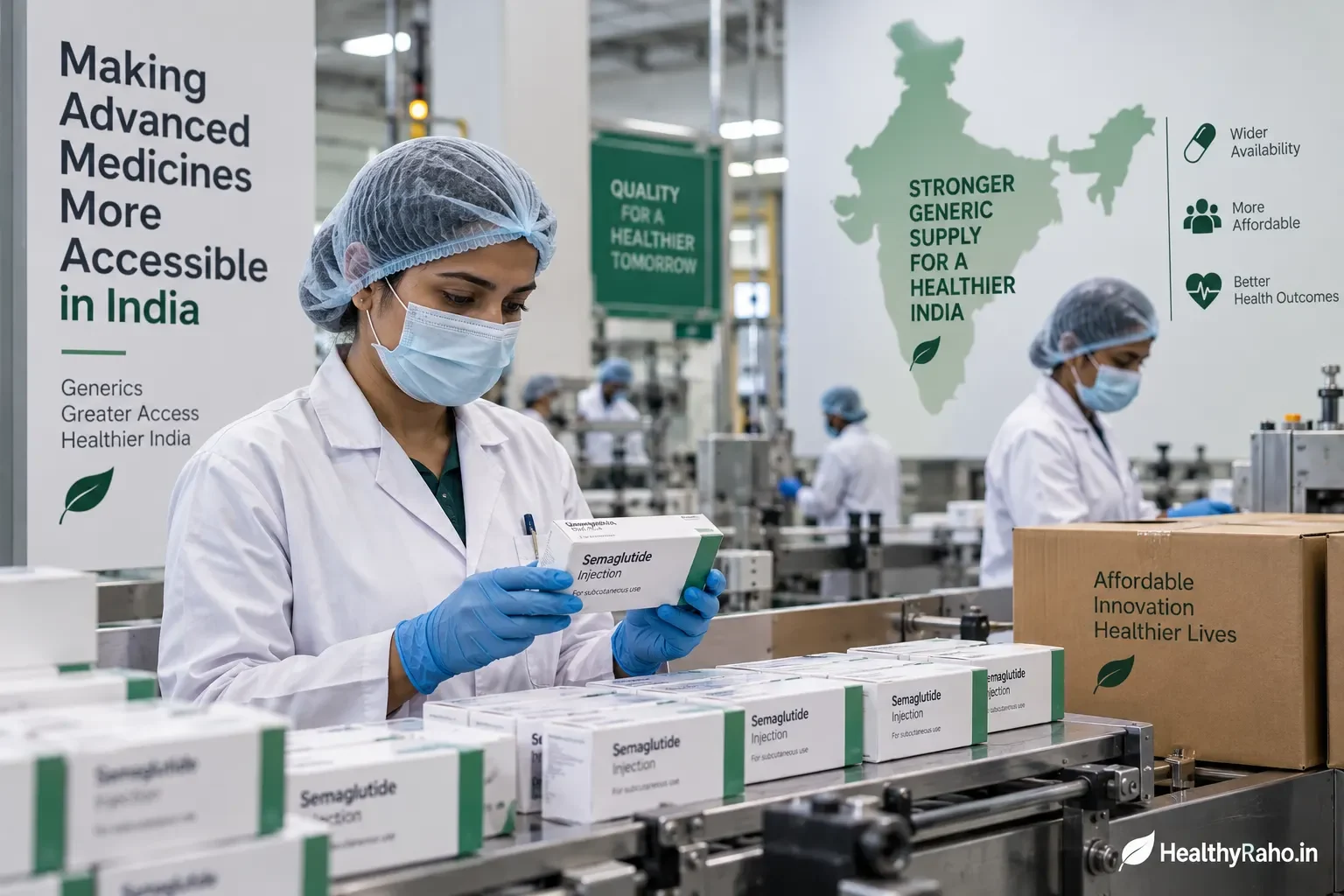भारत में patent expiry के बाद generic semaglutide medicines की बढ़ती उपलब्धता को दर्शाती तस्वीर