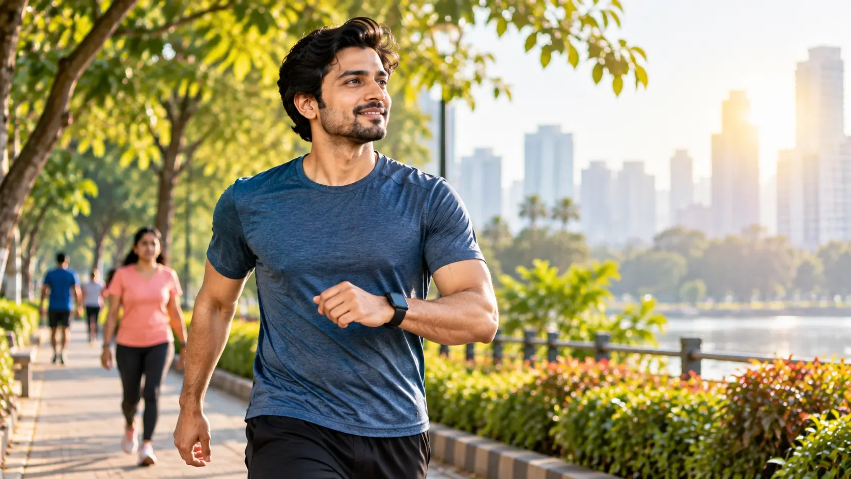 Subah park mein brisk walk karta vyakti - World Heart Day 2026 ka 20-minute challenge