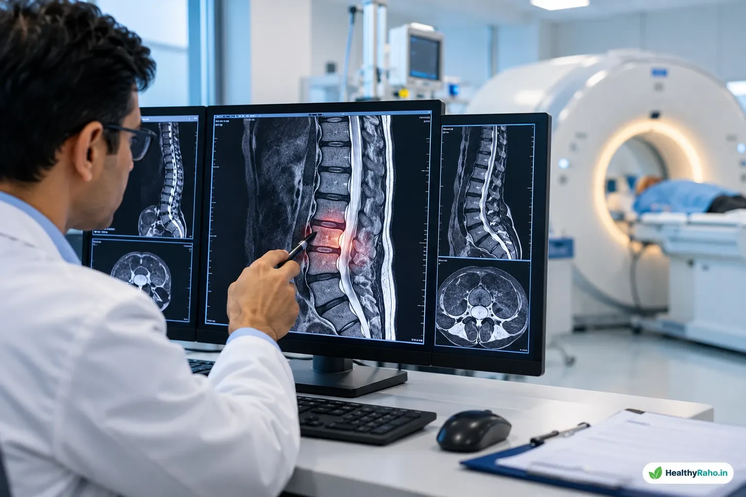 स्पाइनल फ्रैक्चर की जांच में CT Scan और MRI इमेज का उपयोग 