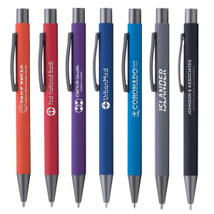 Bowie Softy - Laser Engraved - Metal Pen - Rubberized Finish